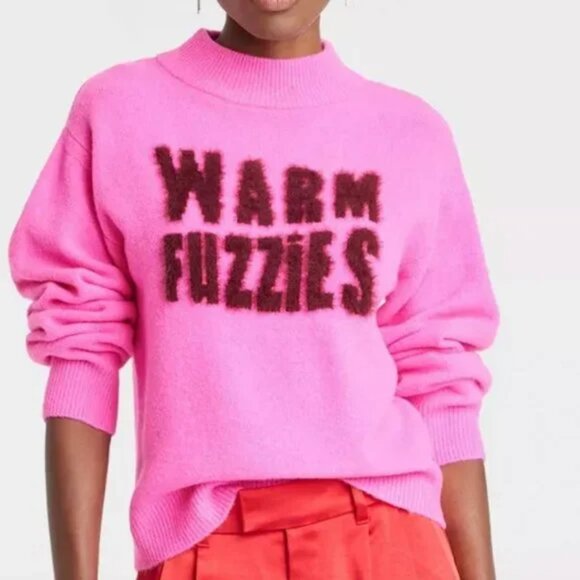 a new day Sweaters - NEW Women's Crewneck Graphic Pullover Sweater - A New Day™ Pink M